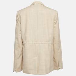 مملوكة مسبقًا Zadig & Voltaire défilé Beige Mister Wool Eco Blazer M