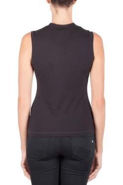 Peter Pilotto Black Cotton Pixel Moon Printed Tank Top M