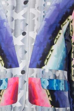 Peter Pilotto Multicolor Geometric Kaleidoscope Print Box Jacket S
