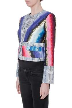 Peter Pilotto Multicolor Geometric Kaleidoscope Print Box Jacket S