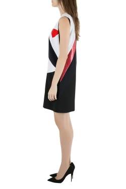 مملوكة مسبقًا فستان فيكتوريا فيكتوريا بيكهام حواف بكتل لونية لامعة بقصات بلا أكمام M