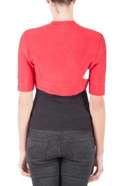 Pre Owned جاكيت هيرفي ليجي برلين تريكو أحمر ليبستيك قصير S