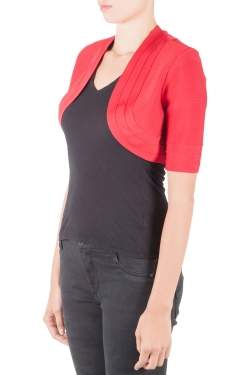 Pre Owned جاكيت هيرفي ليجي برلين تريكو أحمر ليبستيك قصير S