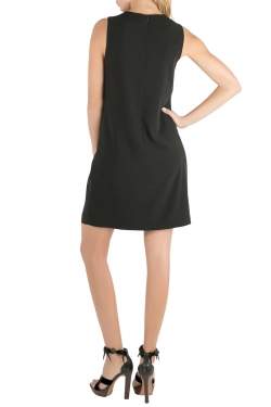 Moschino Cheap and Chic Black Crepe Skeleton Print Dress S 