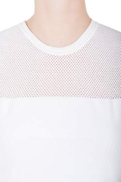 Versace White Stretch Knit Maglia Donna Top M 