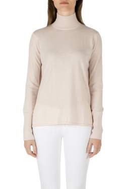 Dion Lee Pale Pink Wool Knit Draped Loop Back Skivvy Pullover M