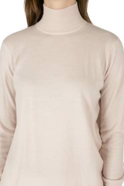 Dion Lee Pale Pink Wool Knit Draped Loop Back Skivvy Pullover M