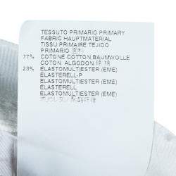 Pre Owned Just Cavalli White Denim Washed Out Leopard Print Skinny Jeans S