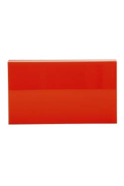 Pre Owned Charlotte Olympia Red Perspex Palace Pandora Box Clutch