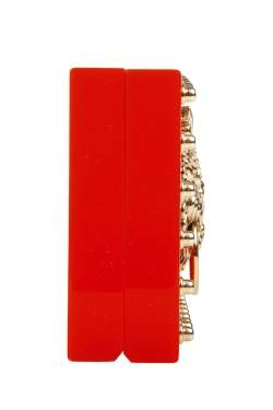 Pre Owned Charlotte Olympia Red Perspex Palace Pandora Box Clutch
