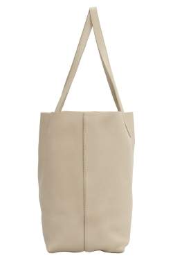 Mansur Gavriel Beige/Sand Tumble Leather Large Tote