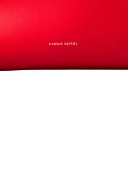 Mansur Gavriel Red Leather Bucket Bag
