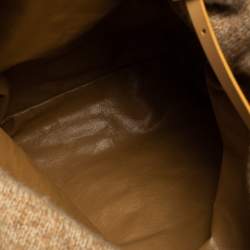 Pre Owned Fendi Beige Cashmere Roll Tote Bag