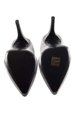 Pre Owned Proenza Schouler Two Tone Textured Suede Dragonfly Pumps Size 38