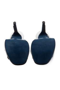 Pre Owned Jil Sander White/Black Leather Ankle Strap Sandals Size 36