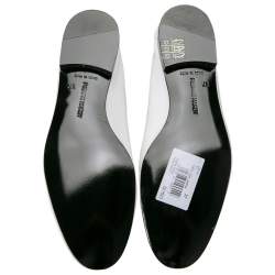 Pierre Hardy White Leather Jacno Slip On Loafers Size 37