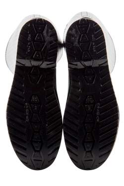 Pre Owned حذاء بوت مطر دولتشي أند غابانا طويل تنقيط بولكا PVC أسود مقاس 38