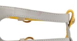 Pre Owned Giuseppe Zanotti White And Yellow Suede Strappy Platform Sandals Size 36