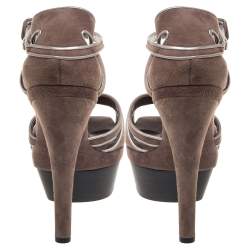 Marni Brown Suede Platform Sandals Size 39
