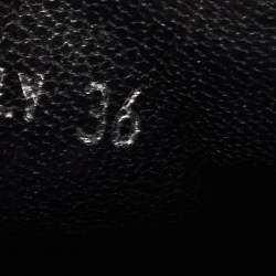 Pre Owned McQ by Alexander McQueen Silver Leather Low Top Sneakers Size 36