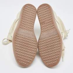Isabel Marant Beige Suede Bobby  Wedge High Top Sneakers Size 40