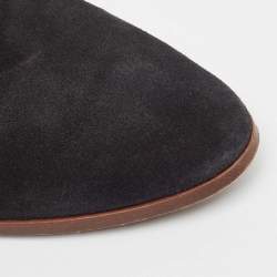 Tod's Black Suede Ankle Boots Size 39.5 