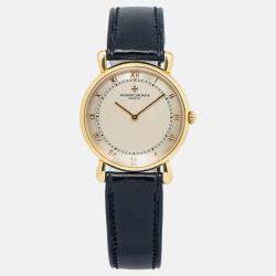 Vacheron Constantin Geneve 33084 Manual Winding Cream 18K Yellow Gold Women's Wristwatch 31 mm