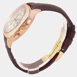 Pre Owned Vacheron Constantin Harmony 5000S/000R-B139 Manual Winding Silver 18k Rose Gold Women's Wristwatch 37 mm