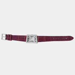 Pre Owned Vacheron Constantin Asymmetrical 1972 25021 25021 Quartz White diamonds 18k White Gold Women's Wristwatch 23 mm