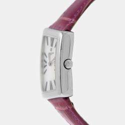 Pre Owned Vacheron Constantin Asymmetrical 1972 25021 25021 Quartz White diamonds 18k White Gold Women's Wristwatch 23 mm