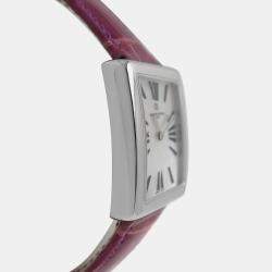 Pre Owned Vacheron Constantin Asymmetrical 1972 25021 25021 Quartz White diamonds 18k White Gold Women's Wristwatch 23 mm