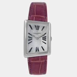 Pre Owned Vacheron Constantin Asymmetrical 1972 25021 25021 Quartz White diamonds 18k White Gold Women's Wristwatch 23 mm