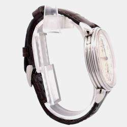 مملوكة مسبقًا Vacheron Constantin Historiques Triple Calendrier 1942 3110V/000A-B425 Manual Winding Champagne Dial Stainless Steel Women's Wristwatch 40 mm