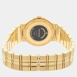 Vacheron Constantin White 18k Yellow Gold Phidias 16520/967J-8193 Quartz Women's Wristwatch 28 mm