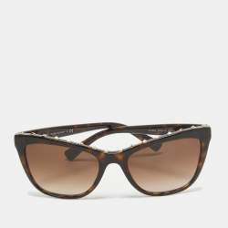 Valentino Brown Gradient VA 4022 Rockstud Cat Eye Sunglasses