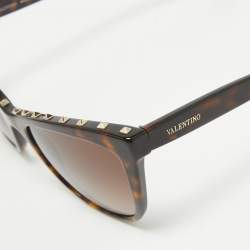 Valentino Brown Gradient VA 4022 Rockstud Cat Eye Sunglasses