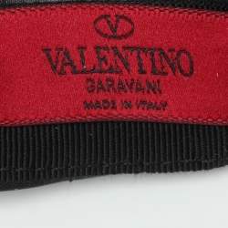 Valentino Black Nylon Logo Baseball Cap 