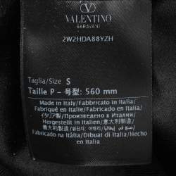Valentino Black Nylon Logo Baseball Cap 