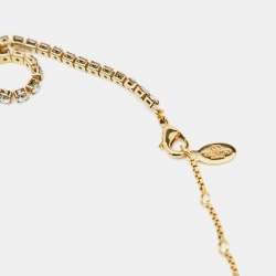 Valentino VLogo Signature Crystals Gold Tone Necklace