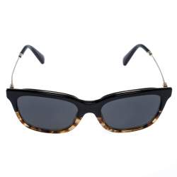 Pre Owned Valentino Black/Beige Tortoise Smoke VA2011 Sunglasses 