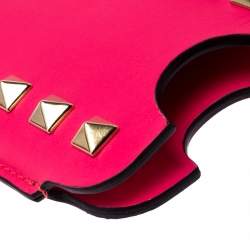 Valentino Neon Pink Leather Rockstud iPhone 5/5S Case