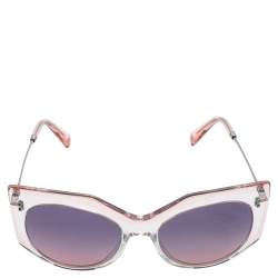Pre Owned Valentino Pink VA4033 Cat Eye Sunglasses