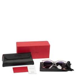Pre Owned Valentino Pink VA4033 Cat Eye Sunglasses