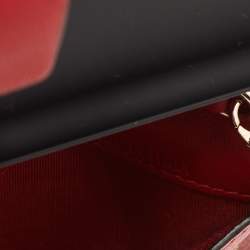 Valentino Red Leather Rockstud Chain Phone Case