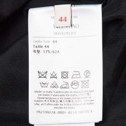 Valentino Black Wool Blend Stud Button Detail Short Dress M