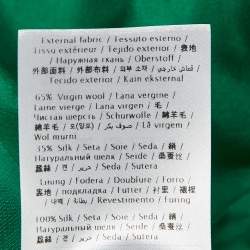 Pre Owned Valentino Green Wool Blend Double Breasted Blazer S