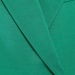 Pre Owned Valentino Green Wool Blend Double Breasted Blazer S