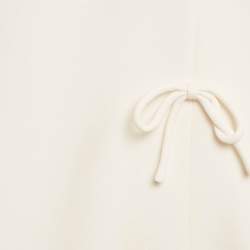 Valentino Cream Crepe Bow Detail Mini Dress XL