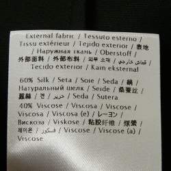 Pre Owned Valentino Black Silk Blend Crepe Tie-Up Neck Detail Top M