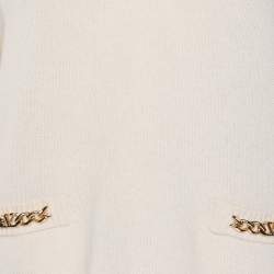 Pre Owned Valentino Cream Cashmere Knit Sweater XS